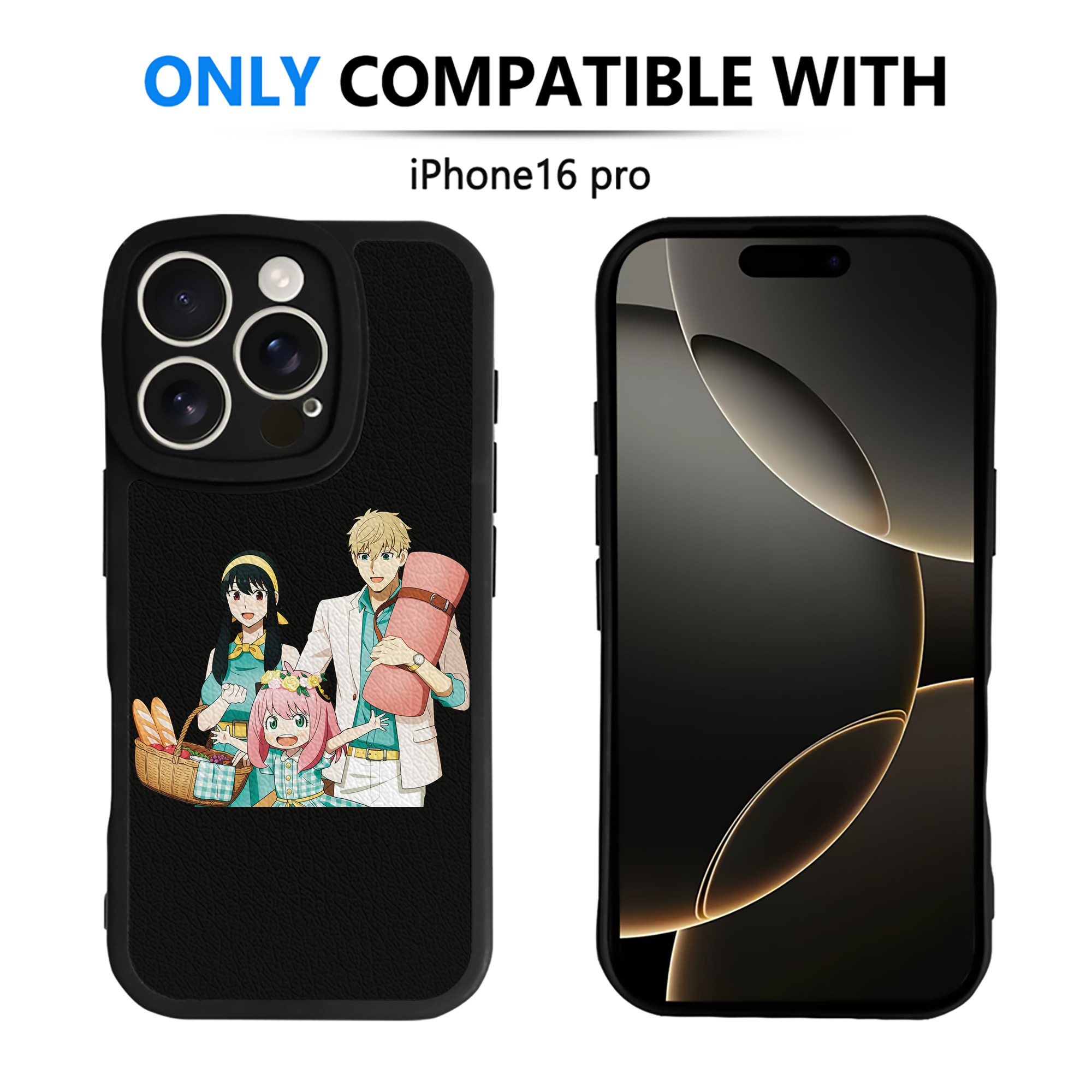 （画像用） SPY×FAMILY间谍家家酒 【iPhone 16シリーズ対応】シリコンスマホケース（レザー調） 材質：シリコン